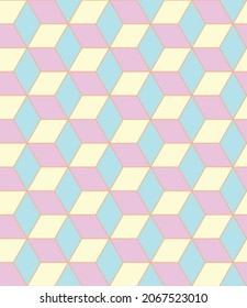 Vector seamless abstract background with colorful honeycombs.