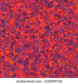 Vector seamless abstract background for design with red, pink, purple, violet triangles. Vector illustration