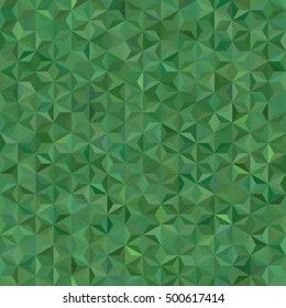 Vector seamless abstract background for design with green triangles. Vector illustration