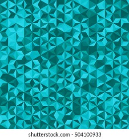 Vector seamless abstract background for design with blue triangles. Vector illustration