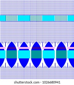 Vector seamless abstract background imitating embroidery hemstitch on the  for linen cloth. 
