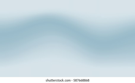 Vector seamless abstract blurry wavy background in blue tones