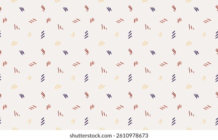 Vector seamless abstract colorful hand drawn pattern. Creative background for your design.