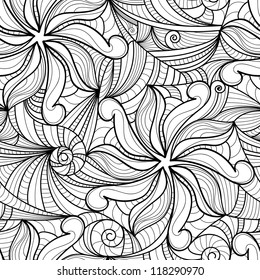 vector seamless abstract drawing texture