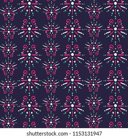 Vector Seamless Abstract Fashion Pattern