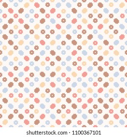 Vector seamless abstract floral pattern. 