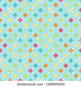Vector seamless abstract floral pattern. Children's wallpaper