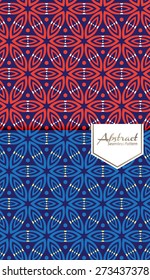 Vector Seamless Abstract Floral Pattern Background Set