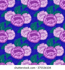 vector seamless abstract floral pattern