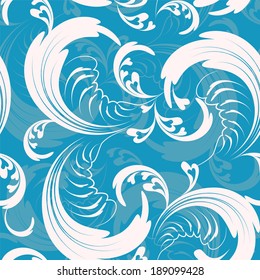 vector seamless abstract floral wallpaper