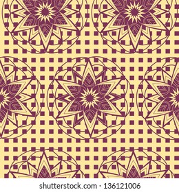 vector seamless abstract flower background