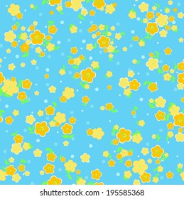 vector seamless abstract flower print
