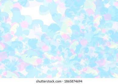 Vector seamless abstract fractal background texture, in pastel pale blue colors, for textile design, wallpaper, fabric for pastel linen, gift wrapping.