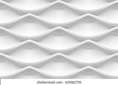 Vector seamless abstract geometric 3d waves pattern