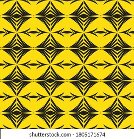Vector Seamless Resumen geométrico diseño de moda en blanco y negro textura de impresión
