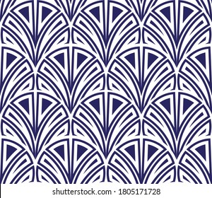 Vector Seamless Abstract geometric black and white fashion design print pattern texture