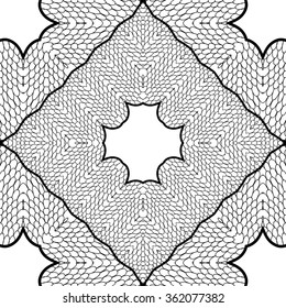Vector seamless abstract geometric pattern. Abstract vector decorative ethnic sketchy seamless pattern. Geometric seamless pattern. Anti-stress coloring. Abstract black and white ornament