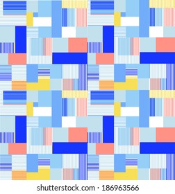 vector seamless abstract geometric print