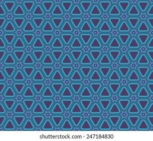 Vector seamless abstract geometric retro texture
