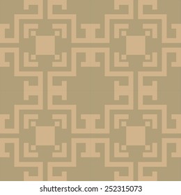 Vector seamless abstract geometric rug pattern
