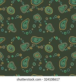 Vector seamless abstract green pattern