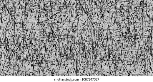 Vector seamless abstract grunge background, gray and black color. Seamless pattern. Grunge texture, abstract, scratched, dirty, stained, rubbed surface. Vector EPS 10.