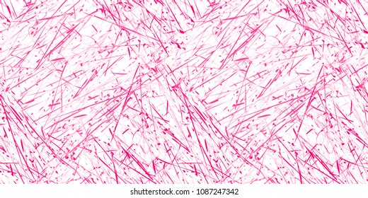 Vector seamless abstract grunge background, white and pink color. Seamless pattern, scratched, dirty, stained, rubbed surface. Vector EPS 10.