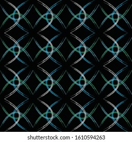 vector seamless abstract hand drawn pattern.
