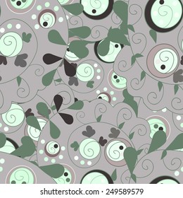 Vector Seamless abstract hand-drawn ornament pattern, wavy background. Pattern can be used for wallpaper, pattern fills, web page background, surface textures, wrapping paper. 