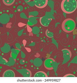 Vector Seamless abstract hand-drawn ornament pattern, wavy background. Pattern can be used for wallpaper, pattern fills, web page background, surface textures, wrapping paper. 