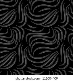 Vector seamless abstract hand-drawn pattern with waves
