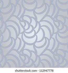 Vector seamless abstract hand-drawn pattern with waves