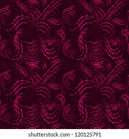 Vector seamless abstract hand-drawn pattern with waves