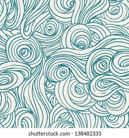 Vector seamless abstract hand-drawn pattern