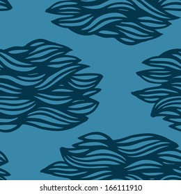 Vector seamless abstract hand-drawn pattern