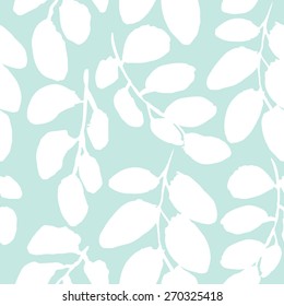 vector seamless abstract hand-drawn pattern. leaf background. Organic ornament can be used as wallpaper