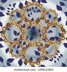 Vector. Seamless Abstract interesting background. Brown, violet and gray on colors. Tender fabric pattern. Doodles pattern.