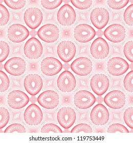 vector seamless abstract line floral pattern background