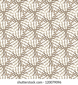 vector seamless abstract line floral pattern background