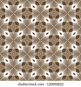 vector seamless abstract line floral pattern background
