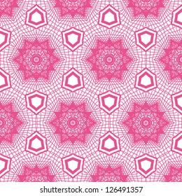 vector seamless abstract line floral pattern background