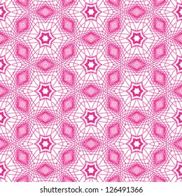 vector seamless abstract line floral pattern background