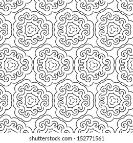 vector seamless abstract line pattern background