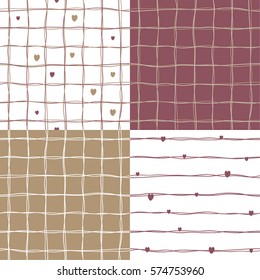 Vector seamless abstract line pattern. 