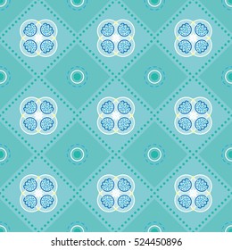 Vector Seamless abstract Lozenge  Patterns with green background can be used for wallpaper, pattern fills, web page backgrounds, surface textures.