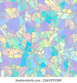 Vector seamless abstract mosaic art pattern. Art background.