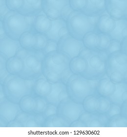 Vector seamless abstract pale pattern - blue foam