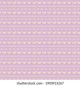 Vector seamless abstract pattern in africat style in pink and yellow colors for textile, decor, wrapping paper