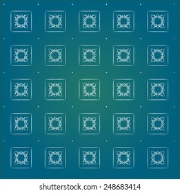 Vector seamless abstract pattern background, geometric design - you can change color and size for decoration