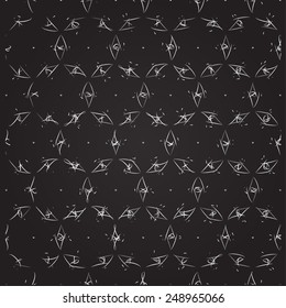 Vector seamless abstract pattern background, geometric design - you can change color and size for decoration